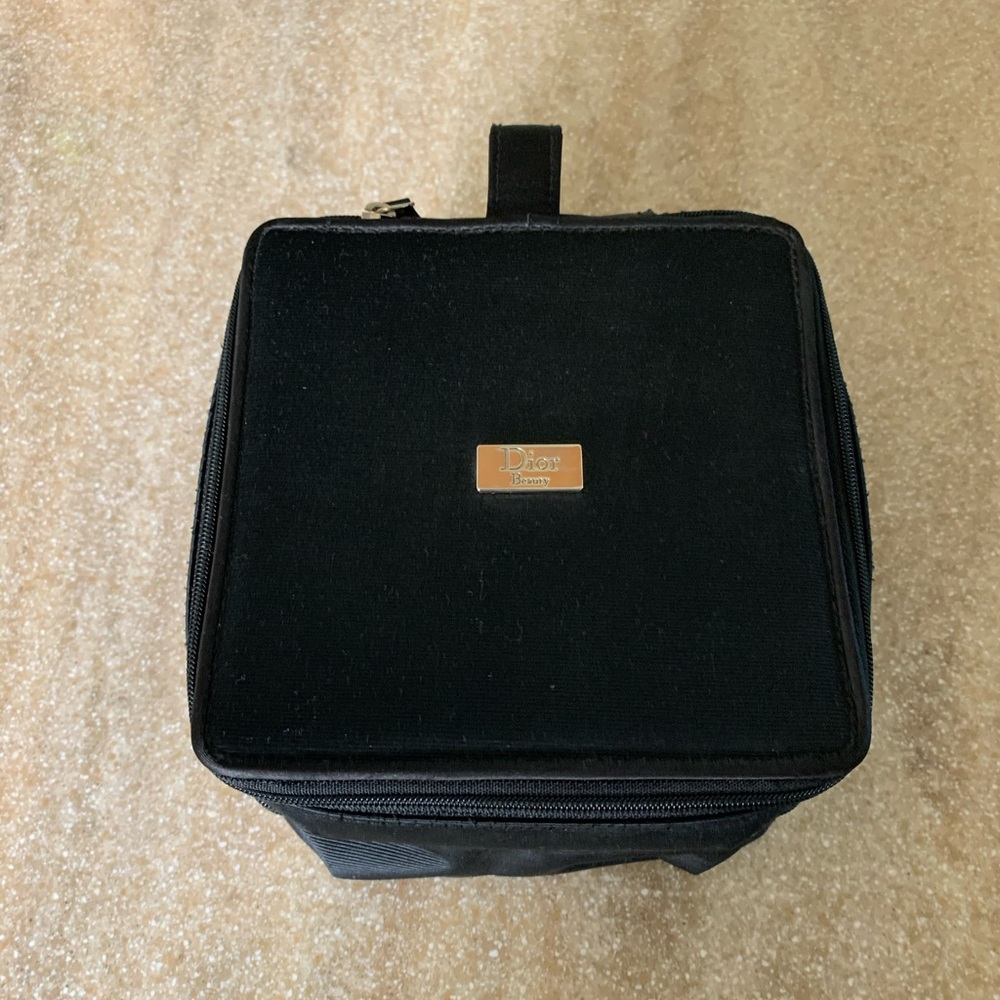 Christian Dior travel makeup bag
